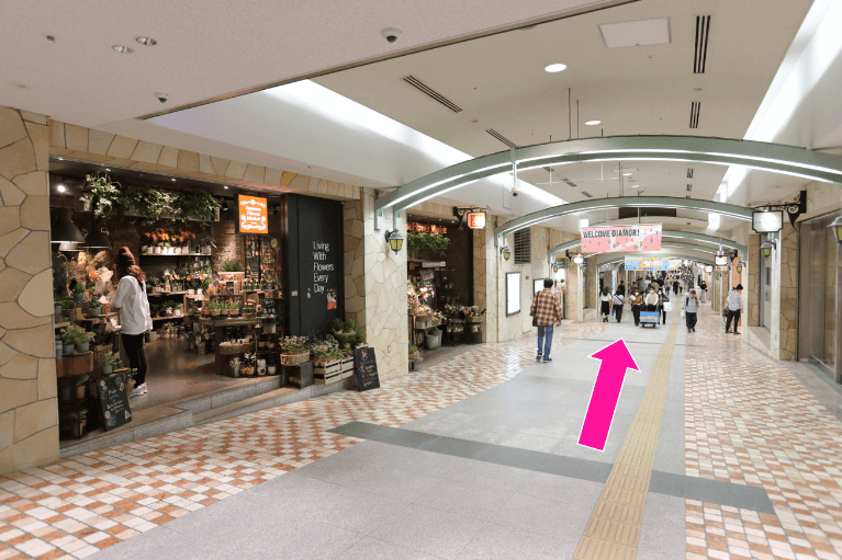 阪神百貨店B1 (東広場) ルート