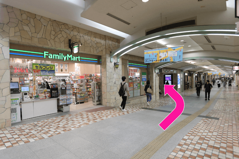 阪神百貨店B1 (東広場) ルート